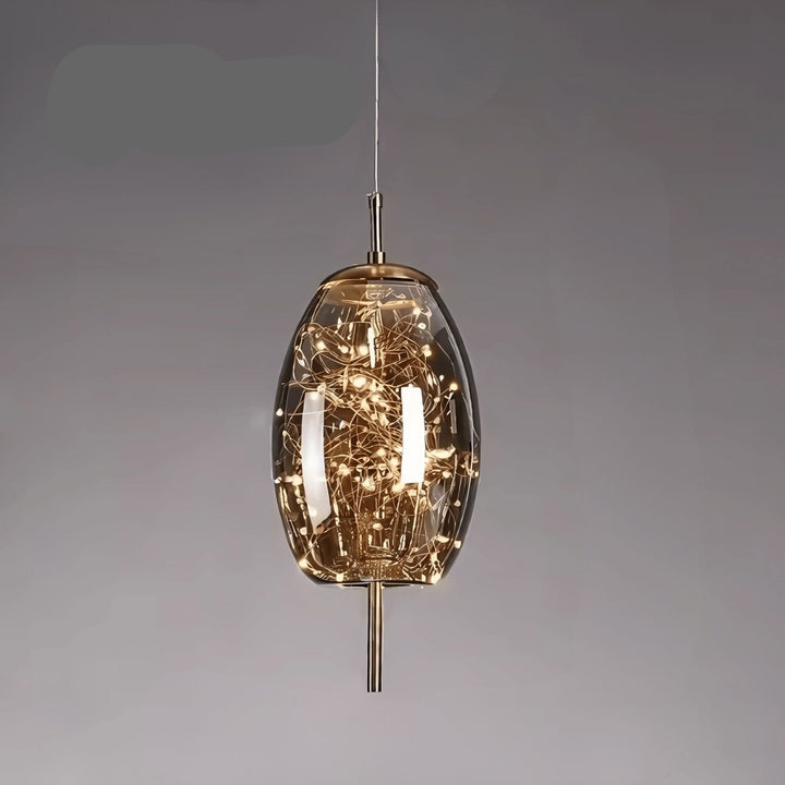 Lampe Suspendue Élégante en Verre avec Motif Féérique – Luminaire Suspendu pour Salle à Manger et Intérieur Moderne 12