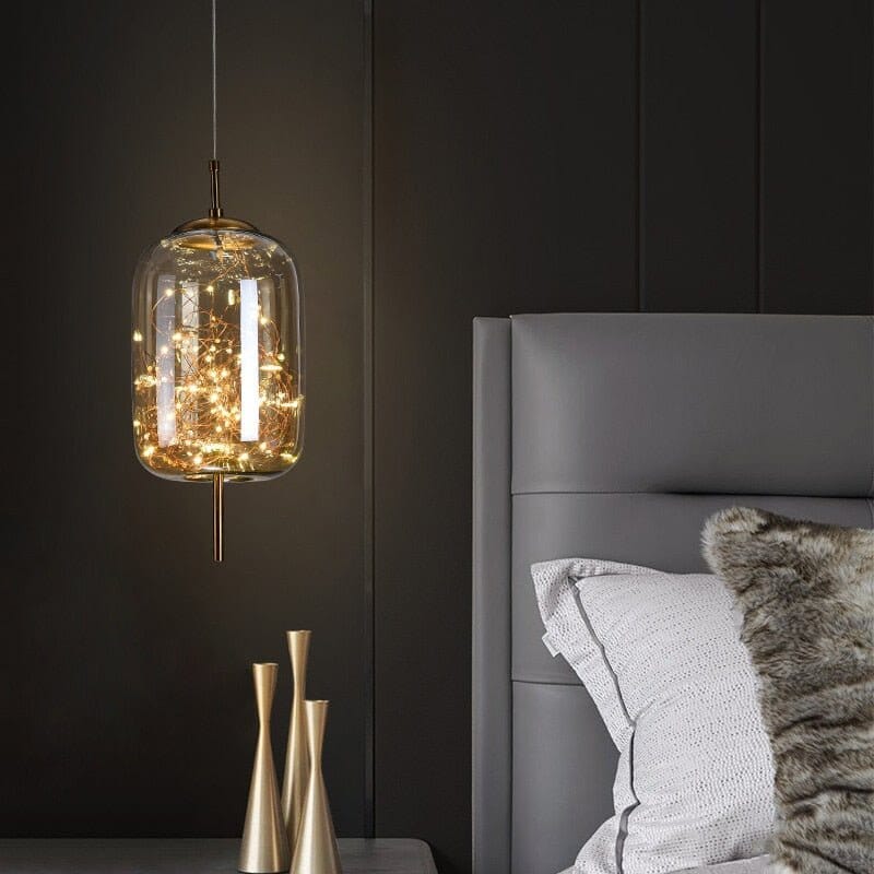 Lampe Suspendue Élégante en Verre avec Motif Féérique – Luminaire Suspendu pour Salle à Manger et Intérieur Moderne 4