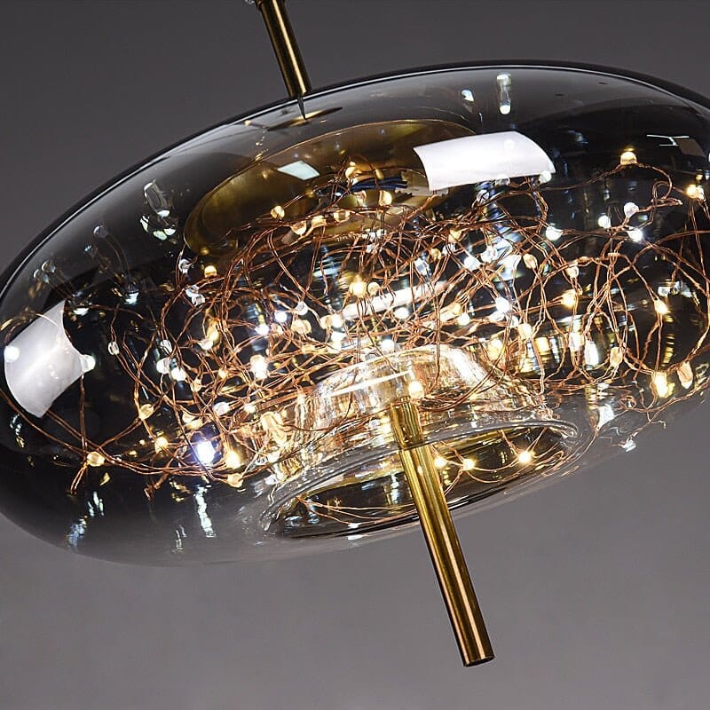 Lampe Suspendue Élégante en Verre avec Motif Féérique – Luminaire Suspendu pour Salle à Manger et Intérieur Moderne 5