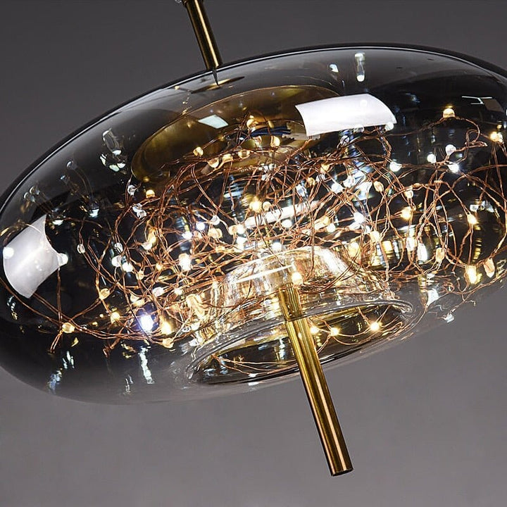 Lampe Suspendue Élégante en Verre avec Motif Féérique – Luminaire Suspendu pour Salle à Manger et Intérieur Moderne 5
