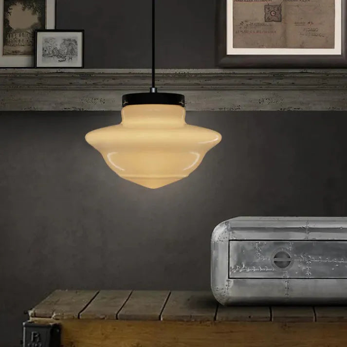 Lampe Suspendue Géométrique en Verre Mat – Luminaire Suspendu Élégant pour Salle à Manger et Intérieur 10