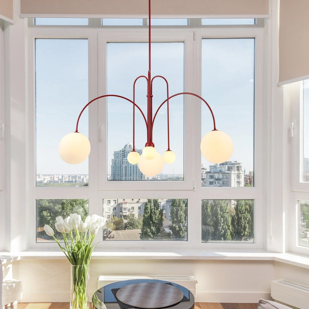 Lampe Suspendue Glow en Métal et Verre – Luminaire Suspendu Moderne pour Salle à Manger et Intérieurs Élégants 1