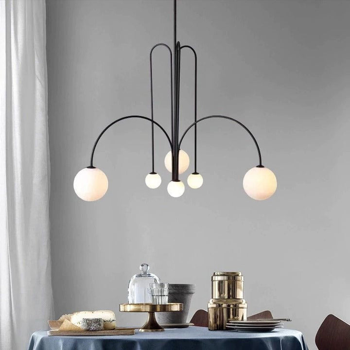 Lampe Suspendue Glow en Métal et Verre – Luminaire Suspendu Moderne pour Salle à Manger et Intérieurs Élégants 2