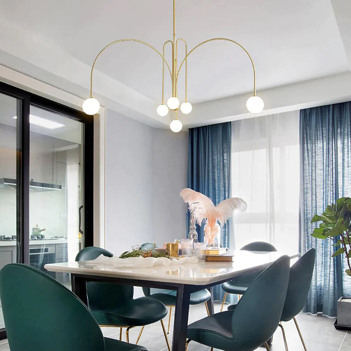 Lampe Suspendue Glow en Métal et Verre – Luminaire Suspendu Moderne pour Salle à Manger et Intérieurs Élégants 3