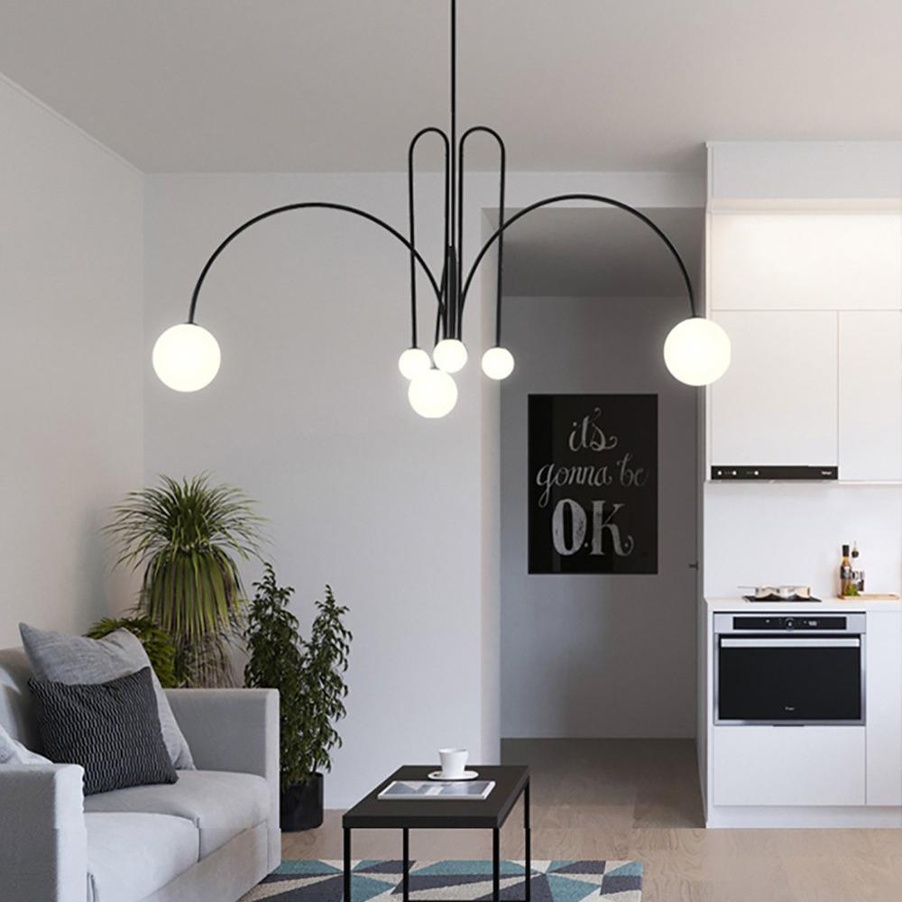 Lampe Suspendue Glow en Métal et Verre – Luminaire Suspendu Moderne pour Salle à Manger et Intérieurs Élégants 5