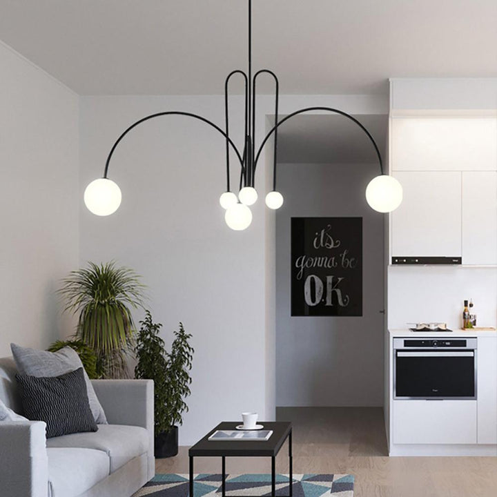 Lampe Suspendue Glow en Métal et Verre – Luminaire Suspendu Moderne pour Salle à Manger et Intérieurs Élégants 5