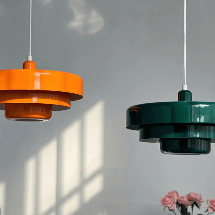 Lampe Suspendue LED Vintage en Métal et Verre pour Salle à Manger et Salon - Luminaire Suspendu Élégant et Économe en Énergie 1