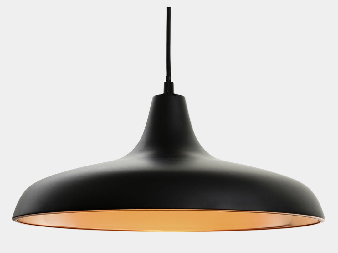Lampe Suspendue Minimaliste en Métal avec Câble Tressé Noir – Luminaire Suspendu Élégant pour Intérieur Moderne 0