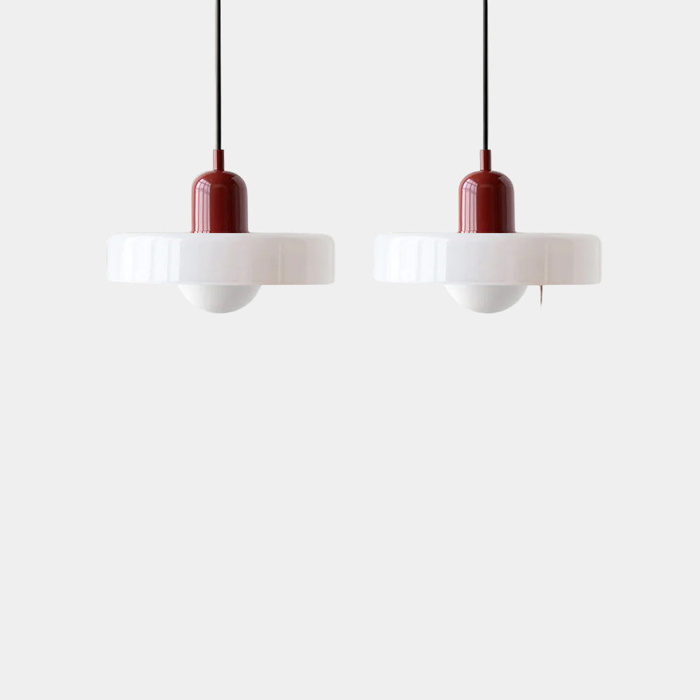 Lampe Suspendue Minimaliste en Verre avec Deux Sources de Lumière – Luminaire Suspendu pour Cuisine et Salle à Manger 10