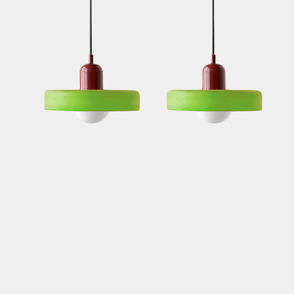 Lampe Suspendue Minimaliste en Verre avec Deux Sources de Lumière – Luminaire Suspendu pour Cuisine et Salle à Manger 11