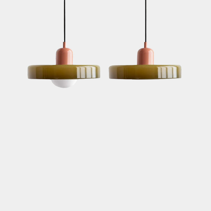 Lampe Suspendue Minimaliste en Verre avec Deux Sources de Lumière – Luminaire Suspendu pour Cuisine et Salle à Manger 13