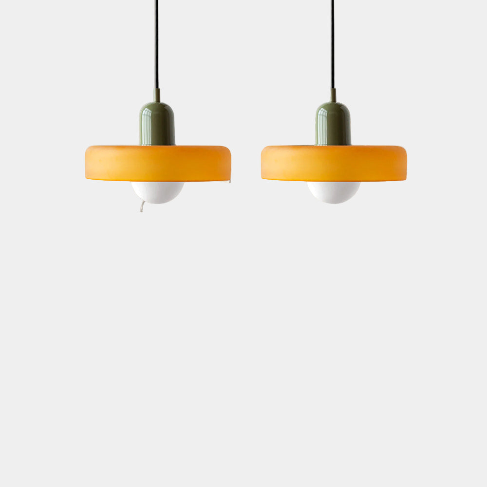 Lampe Suspendue Minimaliste en Verre avec Deux Sources de Lumière – Luminaire Suspendu pour Cuisine et Salle à Manger 14
