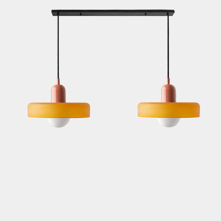 Lampe Suspendue Minimaliste en Verre avec Deux Sources de Lumière – Luminaire Suspendu pour Cuisine et Salle à Manger 15