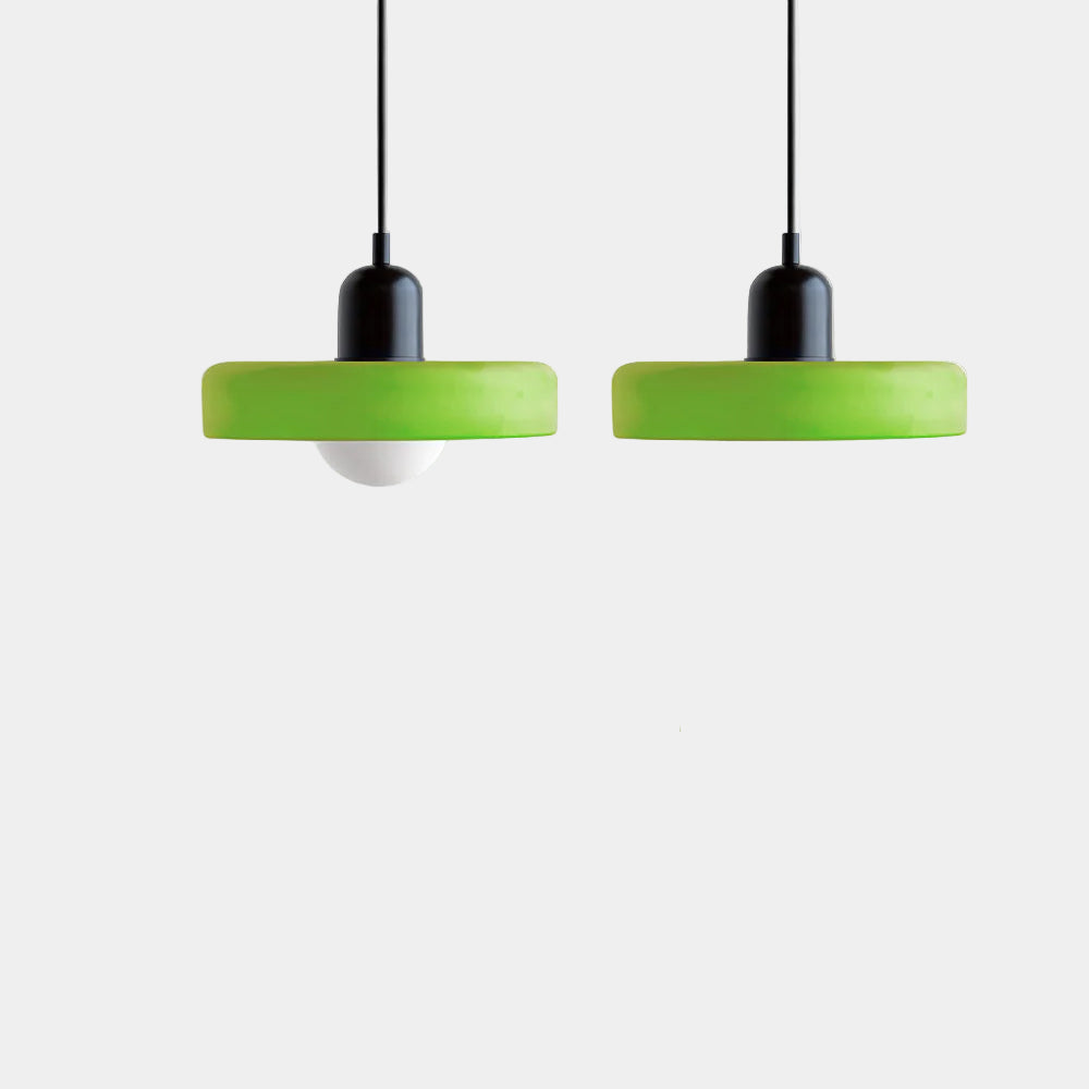 Lampe Suspendue Minimaliste en Verre avec Deux Sources de Lumière – Luminaire Suspendu pour Cuisine et Salle à Manger 18