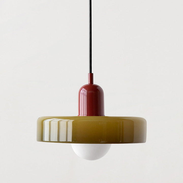 Lampe Suspendue Minimaliste en Verre avec Deux Sources de Lumière – Luminaire Suspendu pour Cuisine et Salle à Manger 2