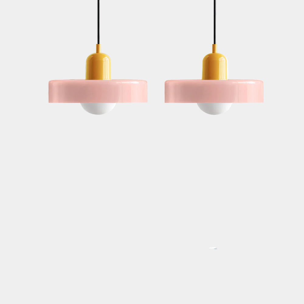 Lampe Suspendue Minimaliste en Verre avec Deux Sources de Lumière – Luminaire Suspendu pour Cuisine et Salle à Manger 20