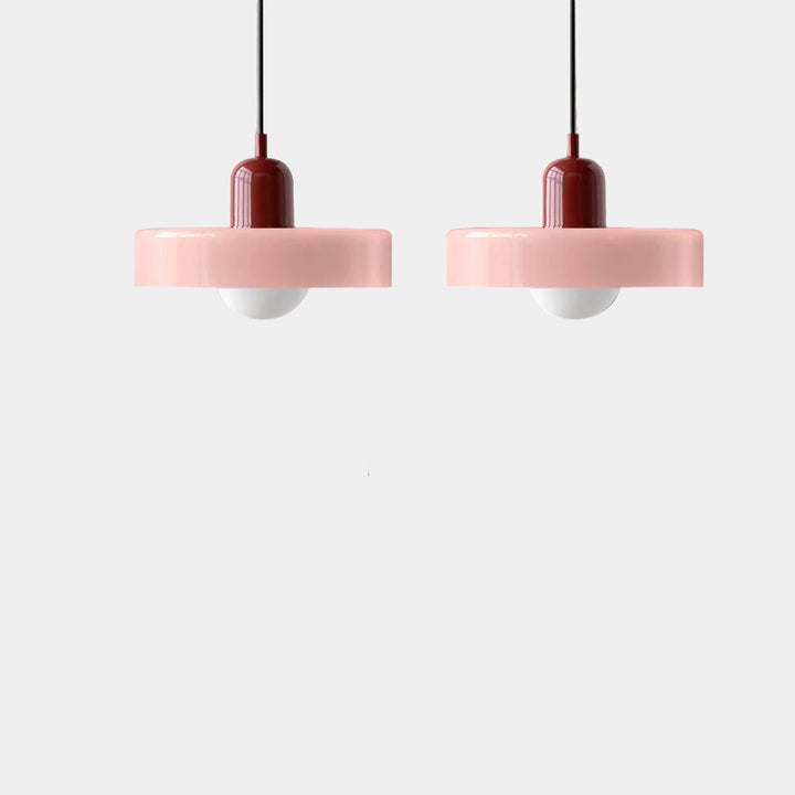 Lampe Suspendue Minimaliste en Verre avec Deux Sources de Lumière – Luminaire Suspendu pour Cuisine et Salle à Manger 21