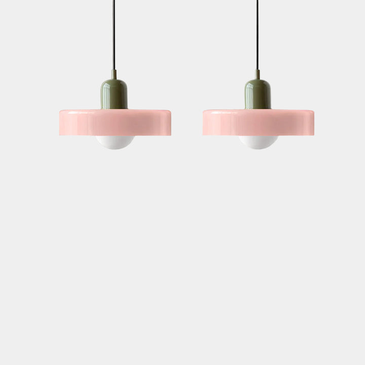 Lampe Suspendue Minimaliste en Verre avec Deux Sources de Lumière – Luminaire Suspendu pour Cuisine et Salle à Manger 22