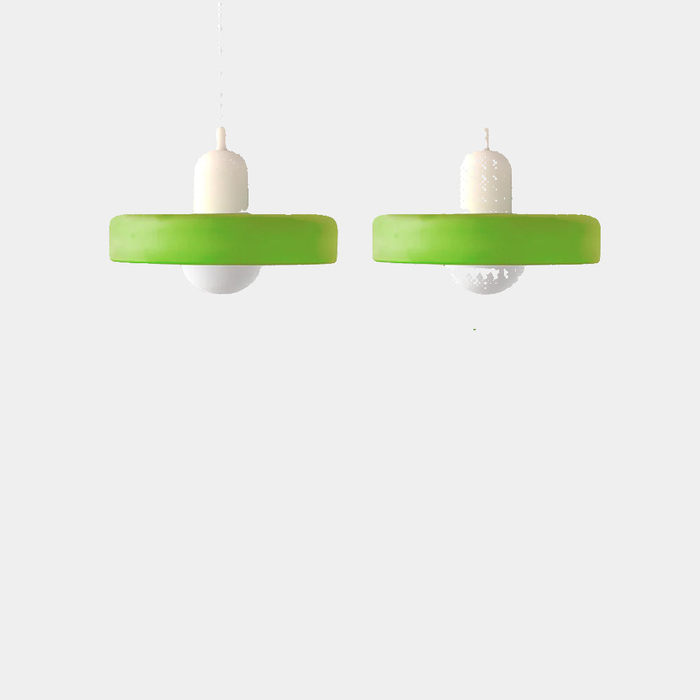 Lampe Suspendue Minimaliste en Verre avec Deux Sources de Lumière – Luminaire Suspendu pour Cuisine et Salle à Manger 23