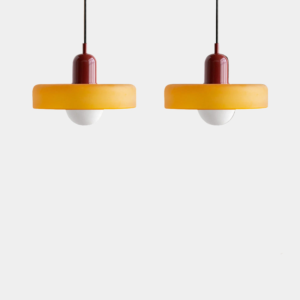 Lampe Suspendue Minimaliste en Verre avec Deux Sources de Lumière – Luminaire Suspendu pour Cuisine et Salle à Manger 28