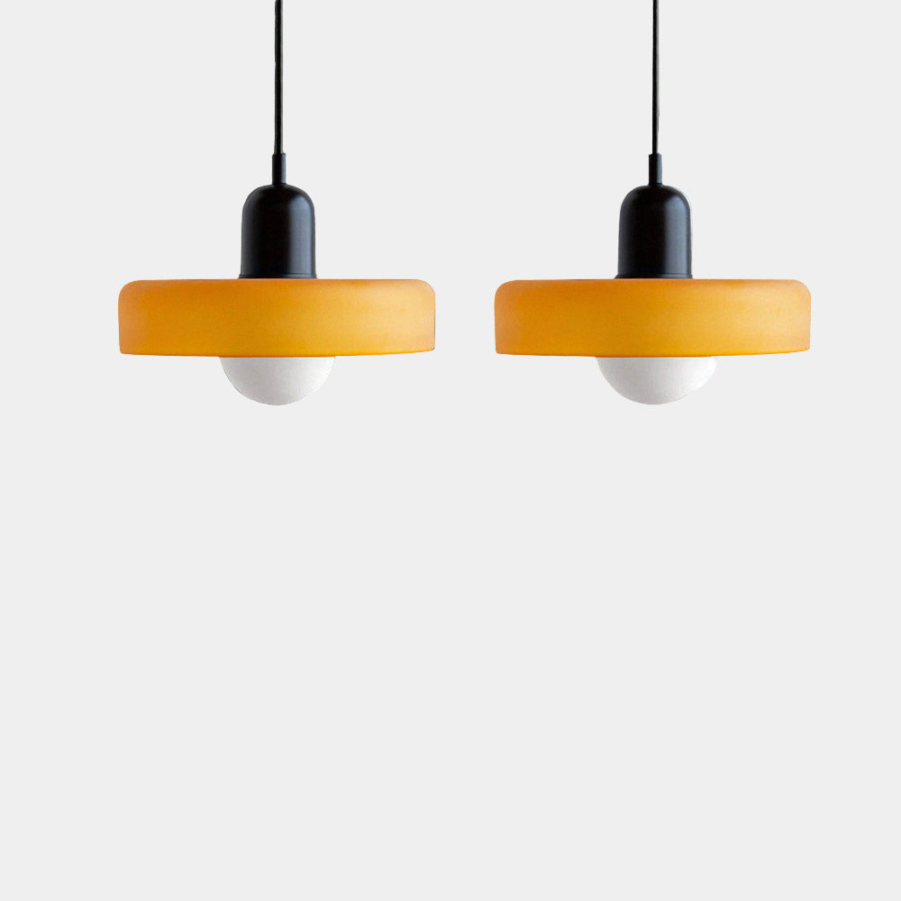 Lampe Suspendue Minimaliste en Verre avec Deux Sources de Lumière – Luminaire Suspendu pour Cuisine et Salle à Manger 31
