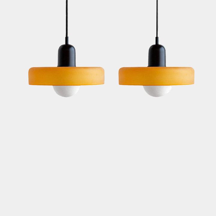 Lampe Suspendue Minimaliste en Verre avec Deux Sources de Lumière – Luminaire Suspendu pour Cuisine et Salle à Manger 31