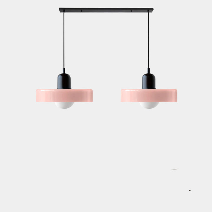 Lampe Suspendue Minimaliste en Verre avec Deux Sources de Lumière – Luminaire Suspendu pour Cuisine et Salle à Manger 34