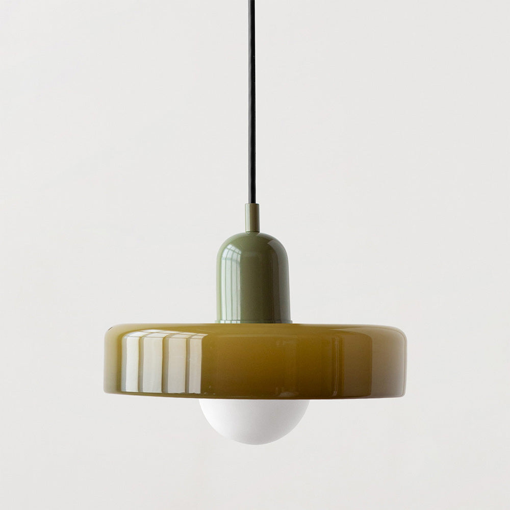 Lampe Suspendue Minimaliste en Verre avec Deux Sources de Lumière – Luminaire Suspendu pour Cuisine et Salle à Manger 4