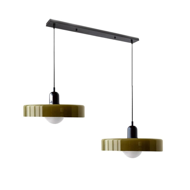 Lampe Suspendue Minimaliste en Verre avec Deux Sources de Lumière – Luminaire Suspendu pour Cuisine et Salle à Manger 7