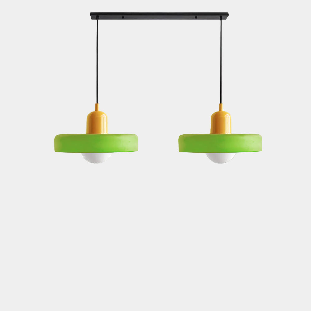Lampe Suspendue Minimaliste en Verre avec Deux Sources de Lumière – Luminaire Suspendu pour Cuisine et Salle à Manger 9