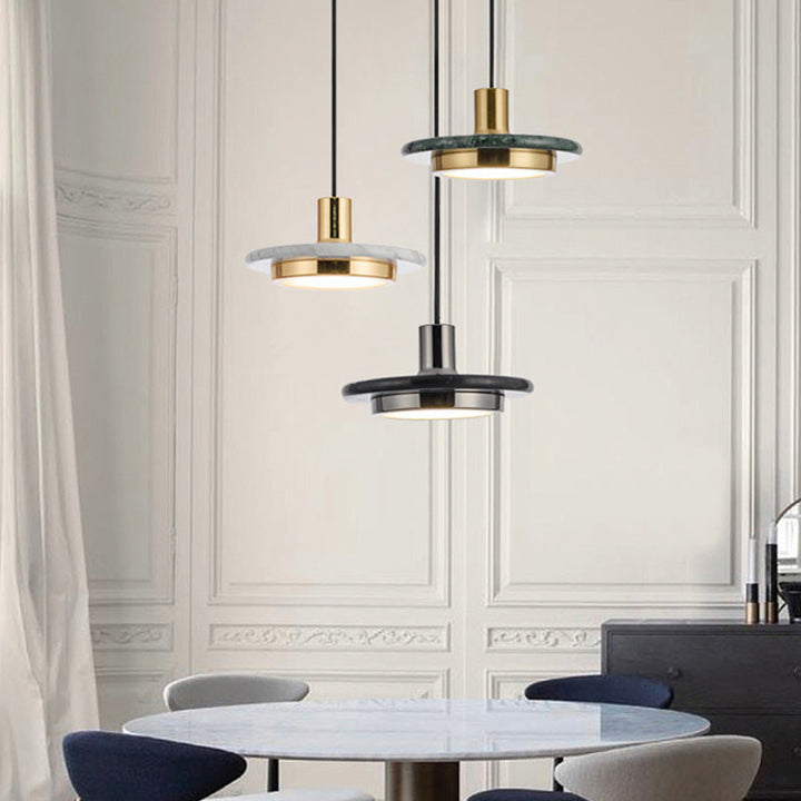 Lampe Suspendue Moderne Effet Marbre avec Éclairage LED Réglable – Luminaire Suspendu Élégant pour Intérieur Contemporain 2