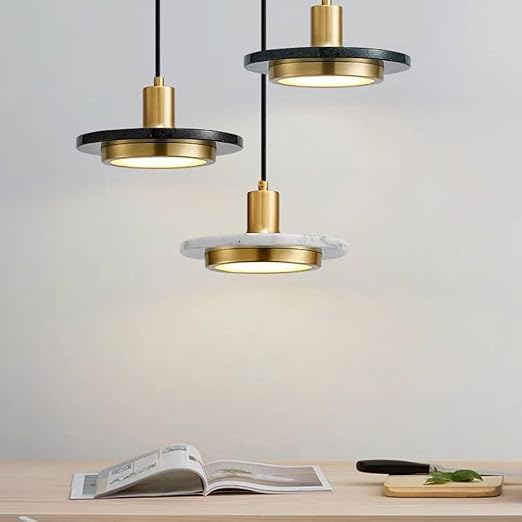 Lampe Suspendue Moderne Effet Marbre avec Éclairage LED Réglable – Luminaire Suspendu Élégant pour Intérieur Contemporain 4