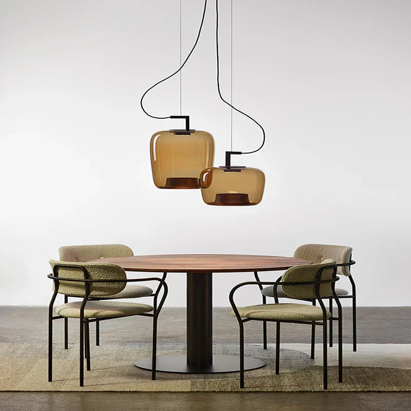 Lampe Suspendue Moderne en Métal et Verre pour Salle à Manger, Cuisine et Salon – Luminaire Suspendu Élégant et Durable 2