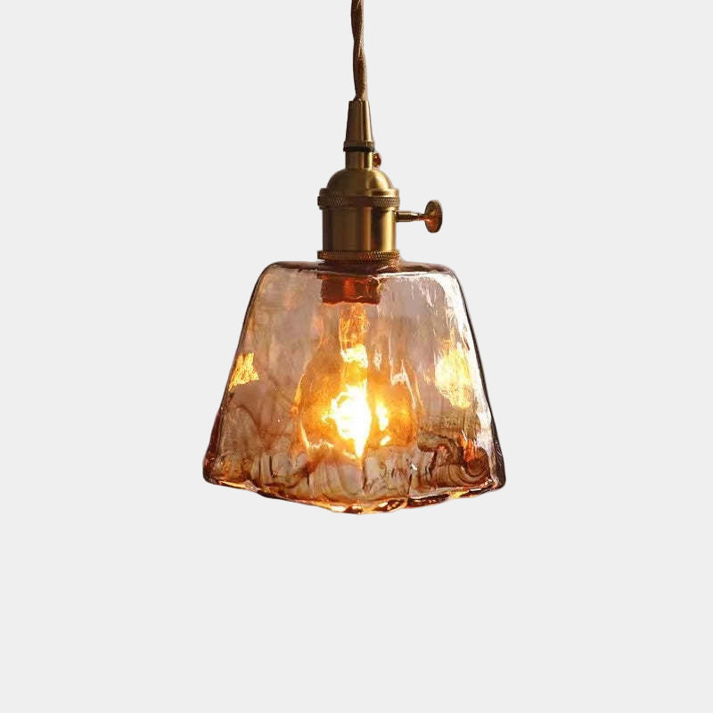 Lampe Suspendue Rétro en Métal Doré avec Lumière LED Chaude – Luminaire Suspendu Élégant pour Intérieur 0