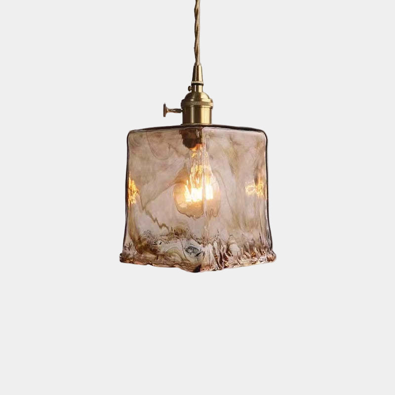 Lampe Suspendue Rétro en Métal Doré avec Lumière LED Chaude – Luminaire Suspendu Élégant pour Intérieur 5