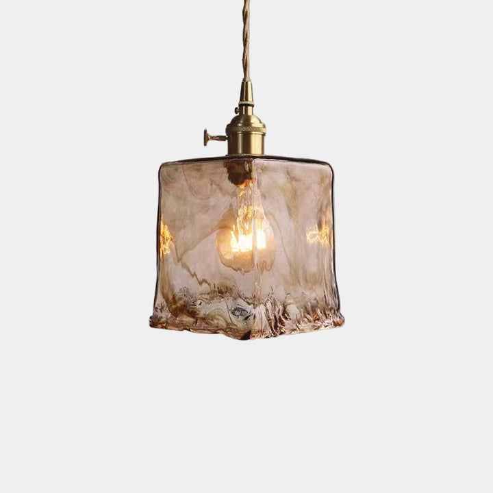 Lampe Suspendue Rétro en Métal Doré avec Lumière LED Chaude – Luminaire Suspendu Élégant pour Intérieur 5