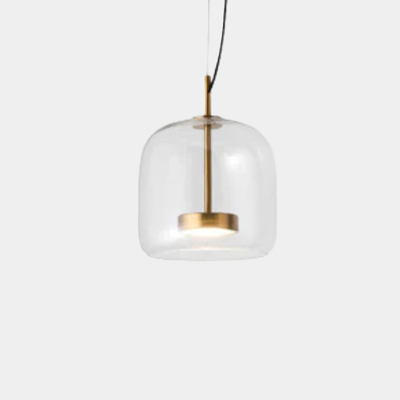 Lampe Suspendue Rétro en Métal et Verre Amber – Luminaire Suspendu Élégant pour Salle à Manger et Salon 0