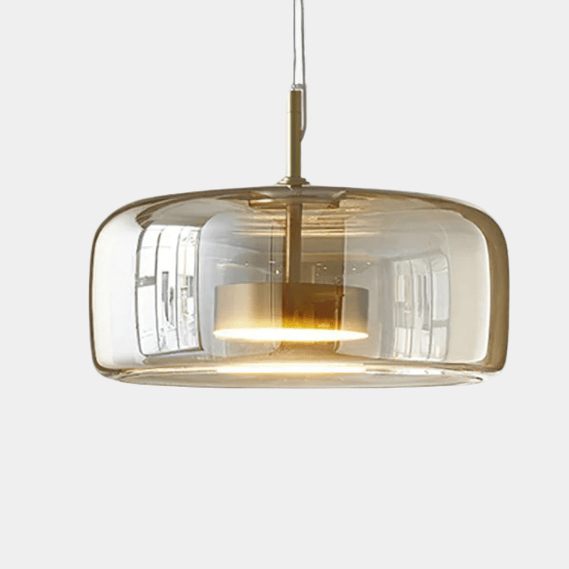 Lampe Suspendue Rétro en Métal et Verre Amber – Luminaire Suspendu Élégant pour Salle à Manger et Salon 5