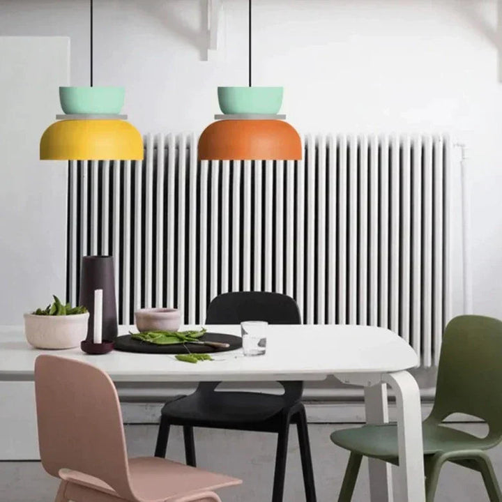 Lampe Suspendue Scandinave Multicolore avec Éclairage Doux – Luminaire Suspendu Idéal pour Salon et Cuisine 3