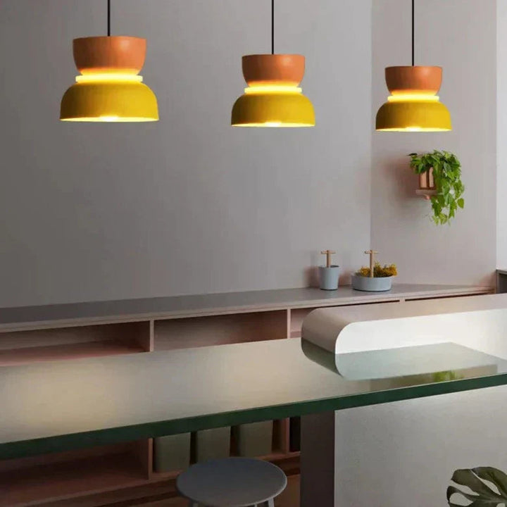 Lampe Suspendue Scandinave Multicolore avec Éclairage Doux – Luminaire Suspendu Idéal pour Salon et Cuisine 5