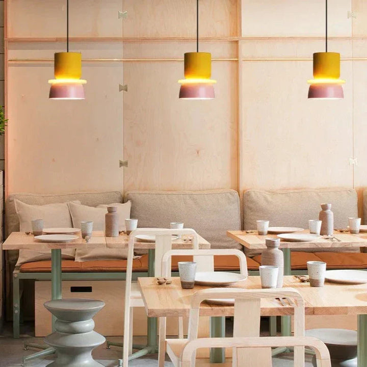 Lampe Suspendue Scandinave Multicolore avec Éclairage Doux – Luminaire Suspendu Idéal pour Salon et Cuisine 6