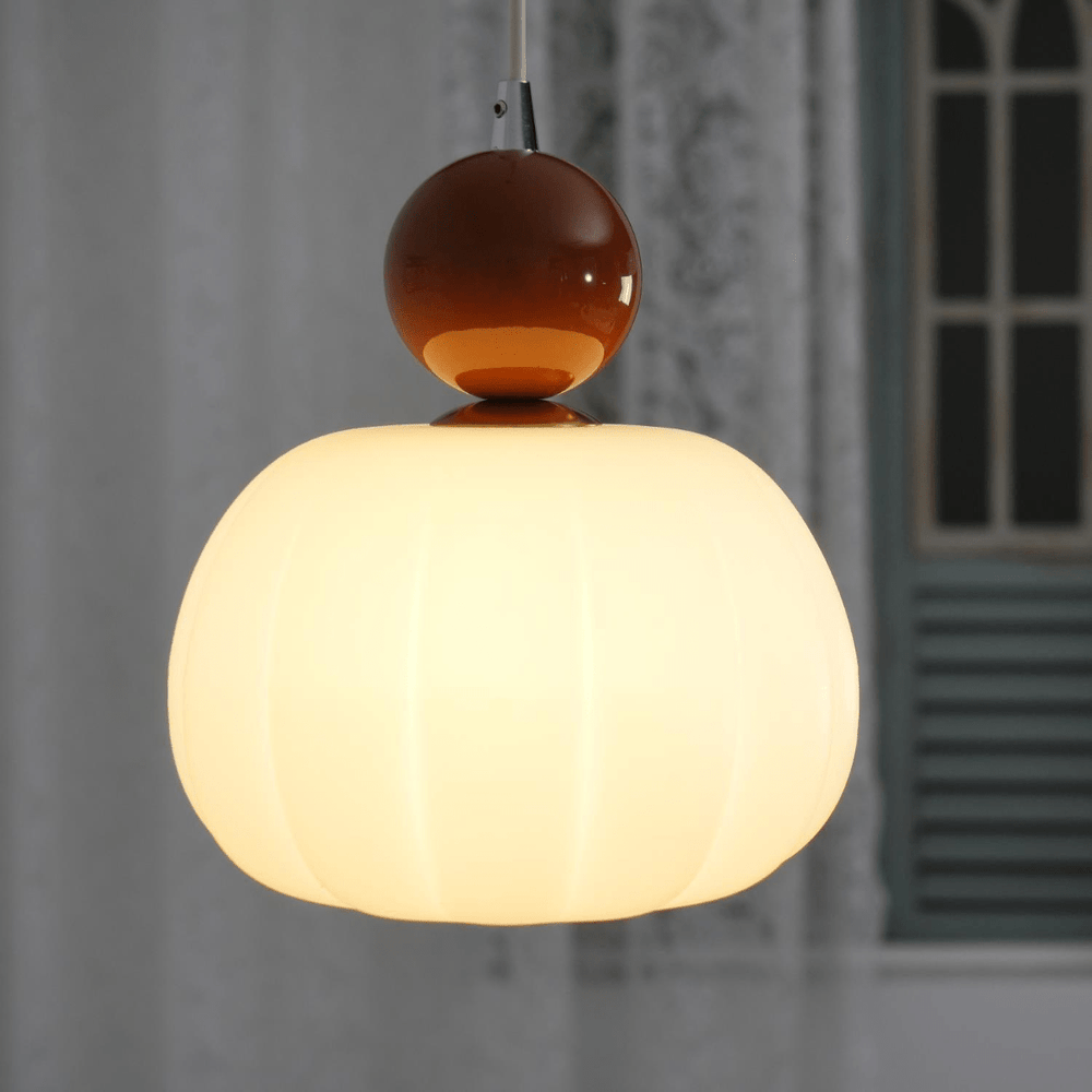 Lampe Suspendue Scandinave Ronde en Métal et Acrylique – Luminaire Suspendu Éclairant Salle à Manger avec Éclairage Doux 1