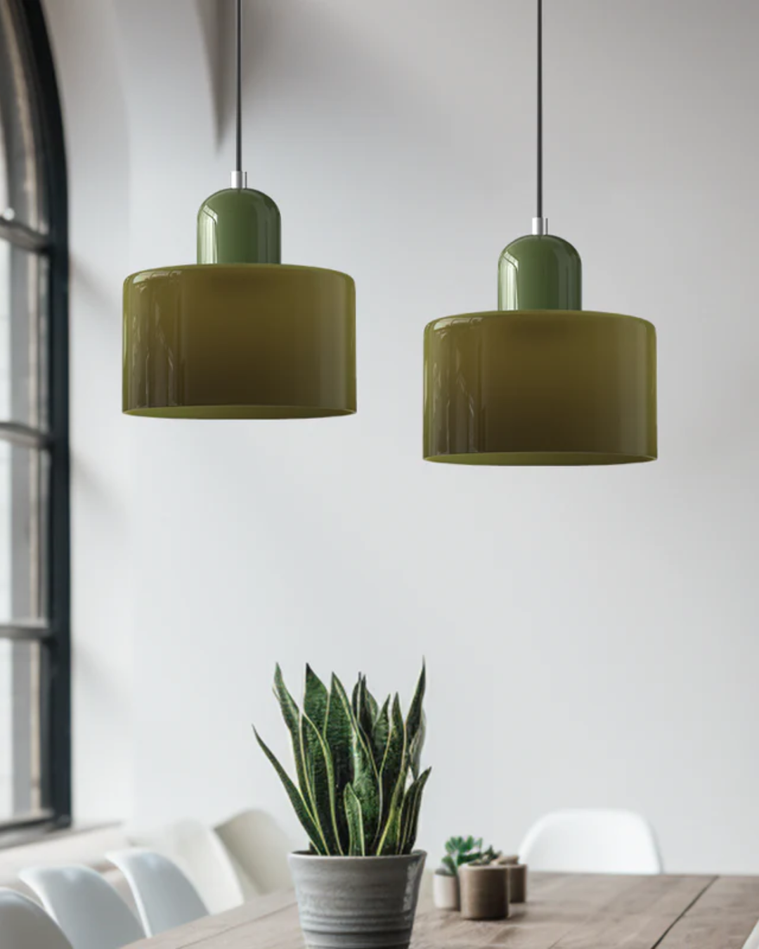 Lampe Suspendue Sculpturale en Aluminium et Verre – Éclairage Moderne et Élégant 5