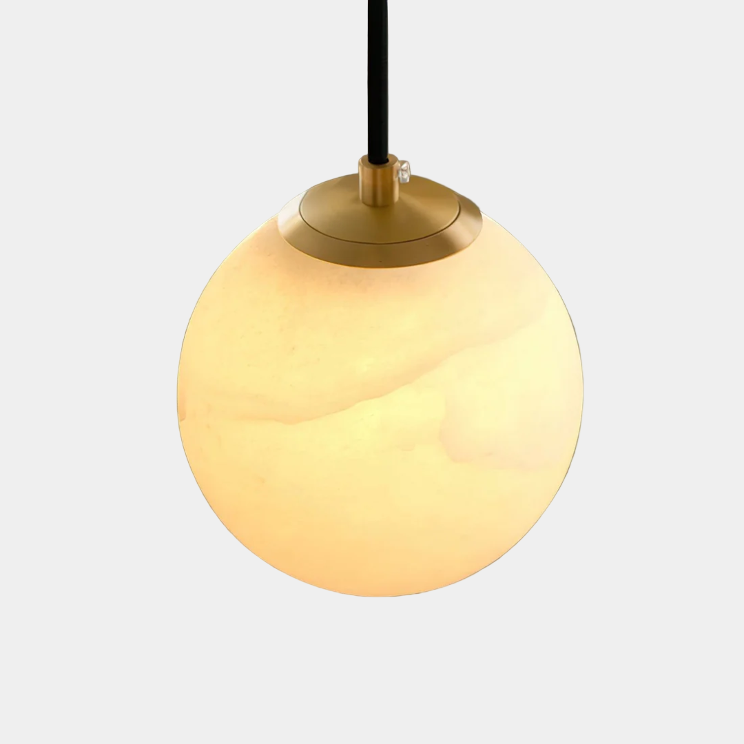 Lampe Suspendue en Albâtre - Luminaire Suspendu Élégant pour Salle à Manger et Intérieur Moderne 0