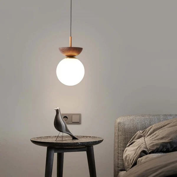 Lampe Suspendue en Bois au Design Scandinave – Luminaire Suspendu Écologique et Élégant pour Éclairage Chaleureux 3