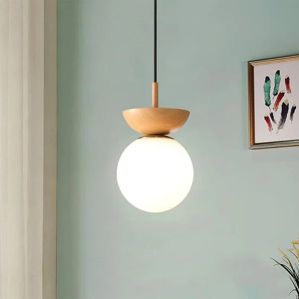 Lampe Suspendue en Bois au Design Scandinave – Luminaire Suspendu Écologique et Élégant pour Éclairage Chaleureux 5