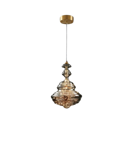 Lampe Suspendue en Cuivre avec Motif Luciole – Luminaire Suspendu Éclairant pour Salle à Manger et Salon, Hauteur Réglable 5