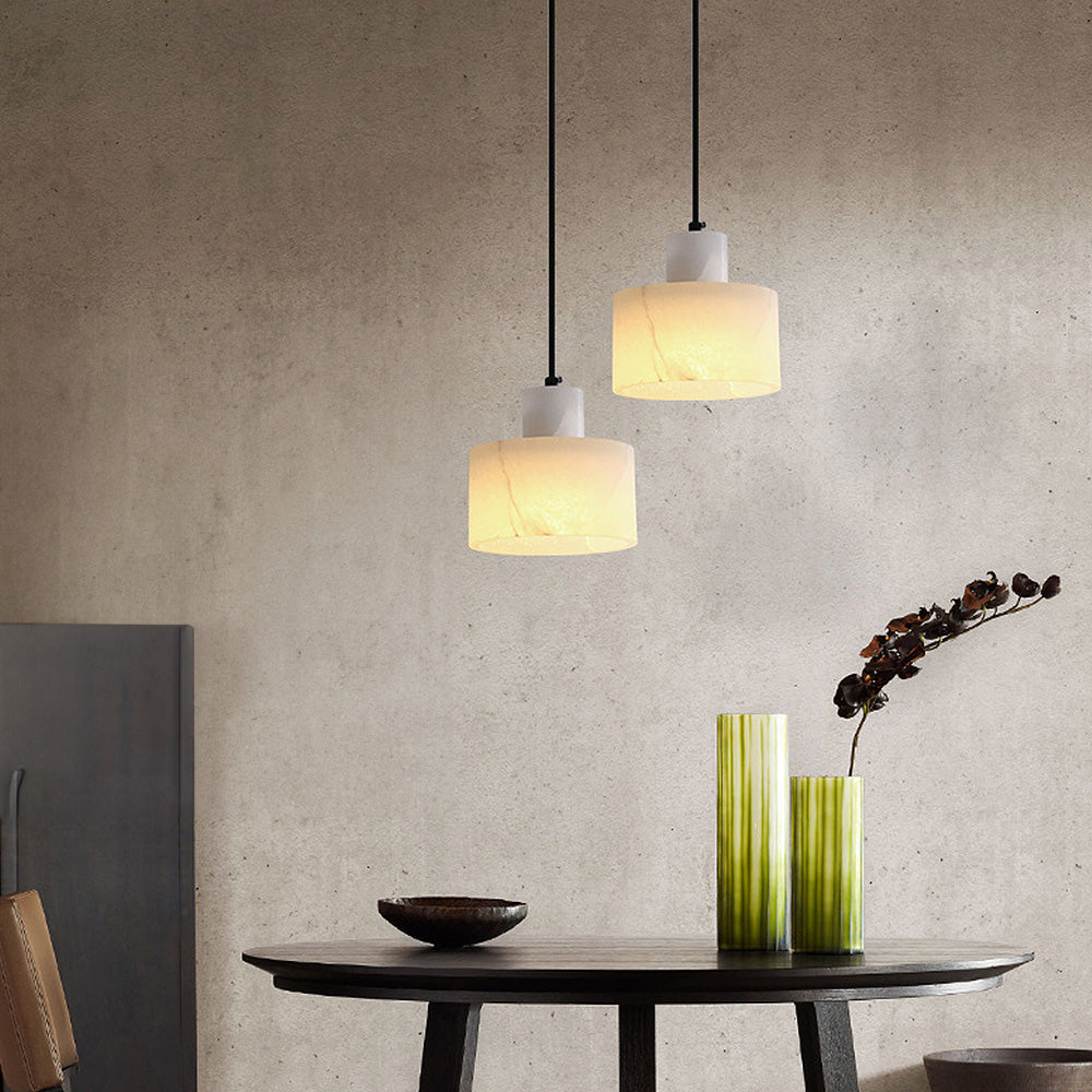 Lampe Suspendue en Marbre Blanc au Design Scandinave Élégant – Luminaire Suspendu Moderne pour Intérieur Chic 2