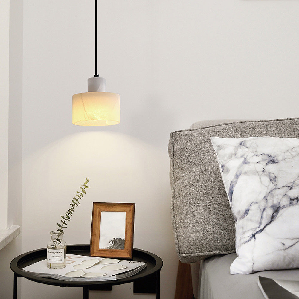 Lampe Suspendue en Marbre Blanc au Design Scandinave Élégant – Luminaire Suspendu Moderne pour Intérieur Chic 3