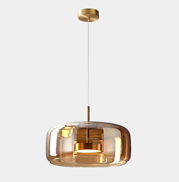 Lampe Suspendue en Verre Élégante 150 cm – Luminaire Suspendu pour Salle à Manger et Salon, Éclairage Chaud 12W 6